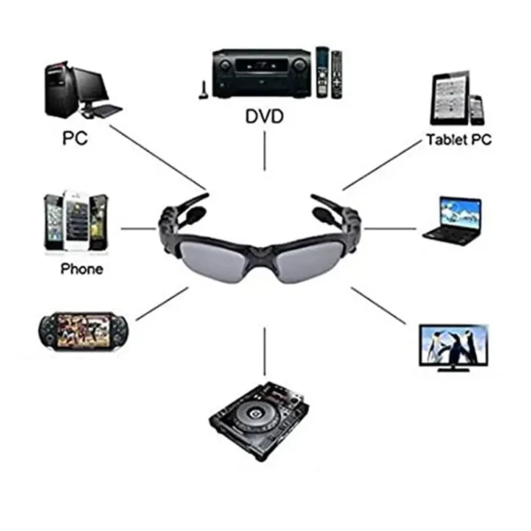 Stereo Wireless Bluetooth-compatible 5.0 Headset Telephone Sport Driving Cycling Sunglasses Riding Eyes Glasses With Sun Lens - Image 5