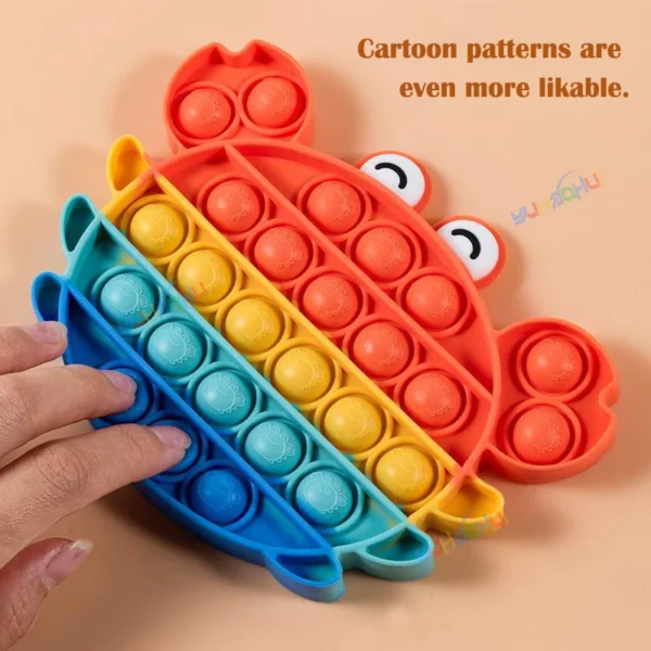 Rainbow Pop Push Bubblle Fidget Anti Stress Relief Toys for Adult Children Special Needs Sensory Toys Interactive Toys for Kids - Image 4
