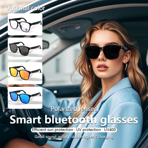 Smart Glasses Bluetooth Make Receive Call Music Camera Noise Reduction UV 400 Anti Blue Light Glasses TWS Men Women Gifts - Image 4