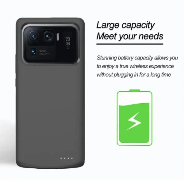 For Xiaomi Mi 11 11T Pro Lite Ultra Power Bank Battery Charging Cover 보조배데리 Battery Charger Cases 10000mAh - Image 5