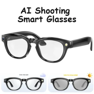 2025 New Camera Smart Glasses AI Voice Wireless Audio Portable Video Recording Light-sensitive Color Change Polarized Sunglasses