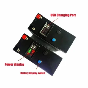 2025 Upgraded LiFePO4 Lithium Battery 12V 120Ah Portable Rechargeable Battery Built-in 5V 2.1A Usb Power Display Port Charging
