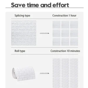 3D Foam Brick Wall Panels Stickers Self Adhesive Waterproof Living Room Wallpaper Wall Decal Home Decor Wallcovering TV Backdrop
