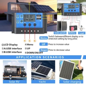 6000W Solar Inverter Complete Power Generation System with 600W Solar Panel 110V/220V Output Mobile Outdoor Household Power