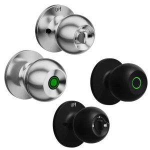 Smart Door Knob Keyless Entry Door Lock Rechargeable Electronic Door Lock with Keys TUYA App Control for Bedrooms Cloakroom