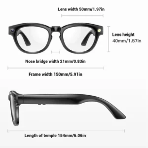 2025 New Camera Smart Glasses AI Voice Wireless Audio Portable Video Recording Light-sensitive Color Change Polarized Sunglasses