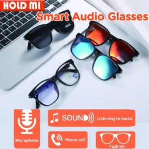 Smart Glasses Bluetooth Make Receive Call Music Camera Noise Reduction UV 400 Anti Blue Light Glasses TWS Men Women Gifts