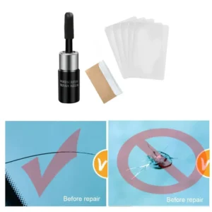 DIY Car Windshield Repair Tool DIY Window Repair Tools Windscreen Glass Scratch Crack Restore Window Screen resin+blade+strips