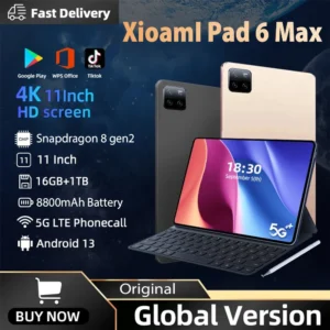 2025 New Global Version Original XioamI Pad 6 Max Tablet 16GB+1TB 11inch HD 4K Android 14 8800mAh 5G Dual SIM WiFi GPS Tablet