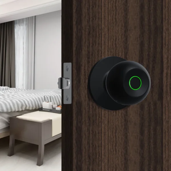 Smart Door Knob Keyless Entry Door Lock Rechargeable Electronic Door Lock with Keys TUYA App Control for Bedrooms Cloakroom - Image 3