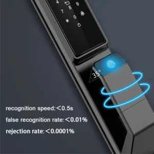 Tuya APP Facial Fingerprint Password With Camera Smart Door Lock Remote Voice Intercom Electronic Door Lock Fully Automatic