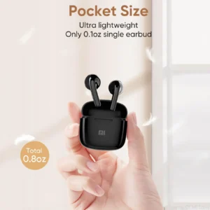 Xiaomi In Ear Headphones Wireless Bluetooth Earbuds 25Hrs Playtime USB C TWS Built in Noise Cancellation Mic with Charging Case