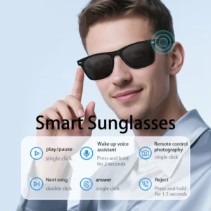 IUTECH Smart Glasses Bluetooth Call Smart Sunglasses Outdoor Travel Runing Fishing Cycling Smart Sunglasses for Men Women