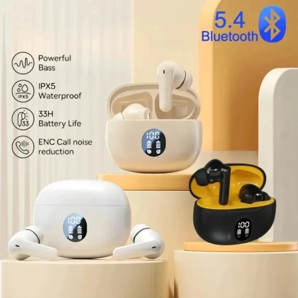 TWS Wireless Bluetooth Earphone Wireless Headphone LED Digital Display in Ear Stereo Headset with Mic for IPhone Xiaomi