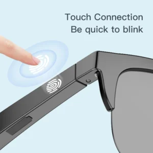 Bluetooth Sunglasses Men Camera Glasse Connected Glasses With ai Wireless 5.3 Stereo Music Bluetooth Headset Cycling glasses F06