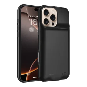 New High-capacity 20000mAh Suitable for IPhone 16 Promax Ultra-thin Charging Back Clip Battery TPU Soft Rubber Case Power Bank