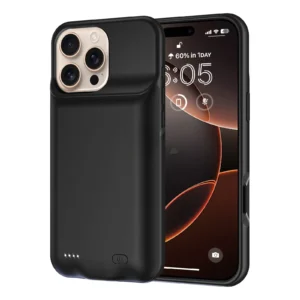 New High-capacity 20000mAh Suitable for IPhone 16 Promax Ultra-thin Charging Back Clip Battery TPU Soft Rubber Case Power Bank