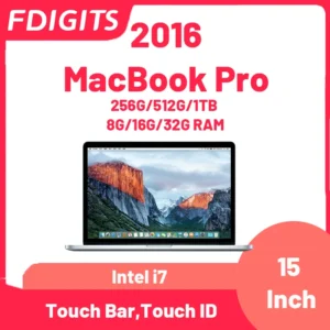 2016 MacBook Pro Pro450 Intel i7 15Inch Touch ID，Touch Bar,control keyboard 256G/512G/1TB 8G/16G/32G RAM notebooks Laptop.