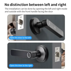 Q50 Waterproof Tuya Smart Fingerprint Door Lock knob Bluetooth RFID Card Digital Door Lock Keyless Entry Door Lock Remote Lock