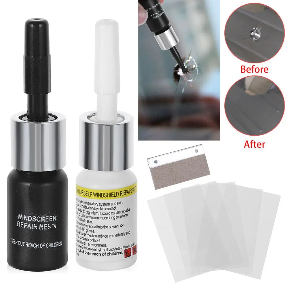 DIY Tool Kit Windshield Auto Glass Glue Fix Cracked Glasses Car Window Repair Windscreen Scratch - Image 5