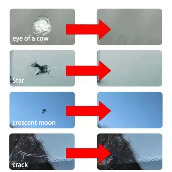 Car Glass Repair Window Cracks Gone Kit Remove Scratch Automobile Truck Motorcycles Broken Repair Windscreen Crack Recovery Set - Image 3