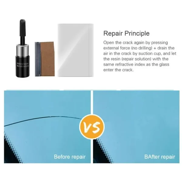 DIY Car Windshield Repair Kit Glass Windscreen Restore Repairing Tools Set Big Chip Crack Repairing Car Auto Kit - Image 2