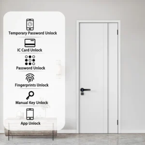 XSDTS Smart Door Lock Handle With Fingerprint Key card Digital Door Lock Keypad Key Entry electronic lock Do Brasil Sem taxas