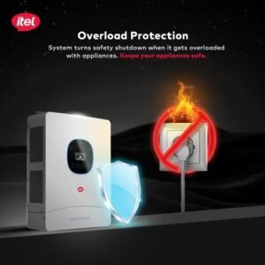 itel Energy 6kW Hybrid Solar Inverter – Dual AC Output for Homes & Clinics (48V, IP54 Rated)
