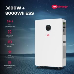 itel 3.6kW All-in-One Solar Power System (8kWh Battery)